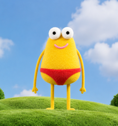 3D Yellow Character