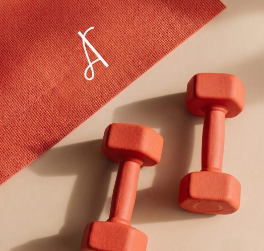 Dumbbells and Towel